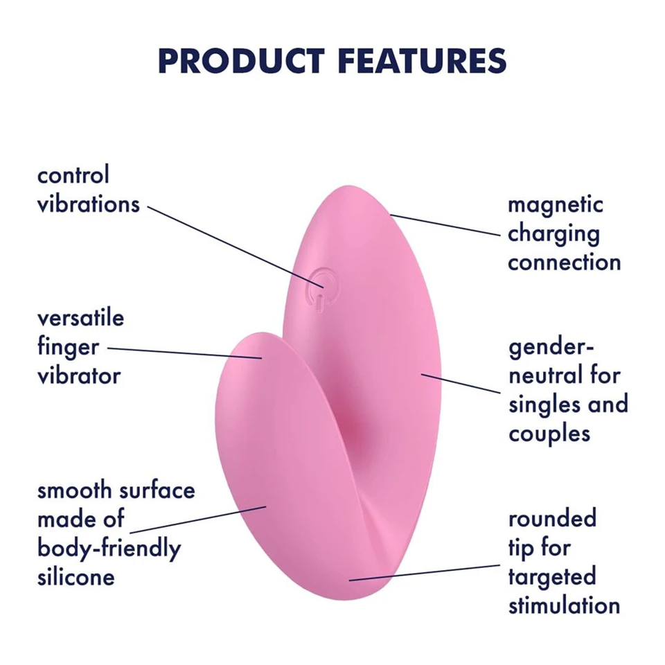 Satisfyer Love Riot - akkus, vízálló ujjvibrátor (pink)