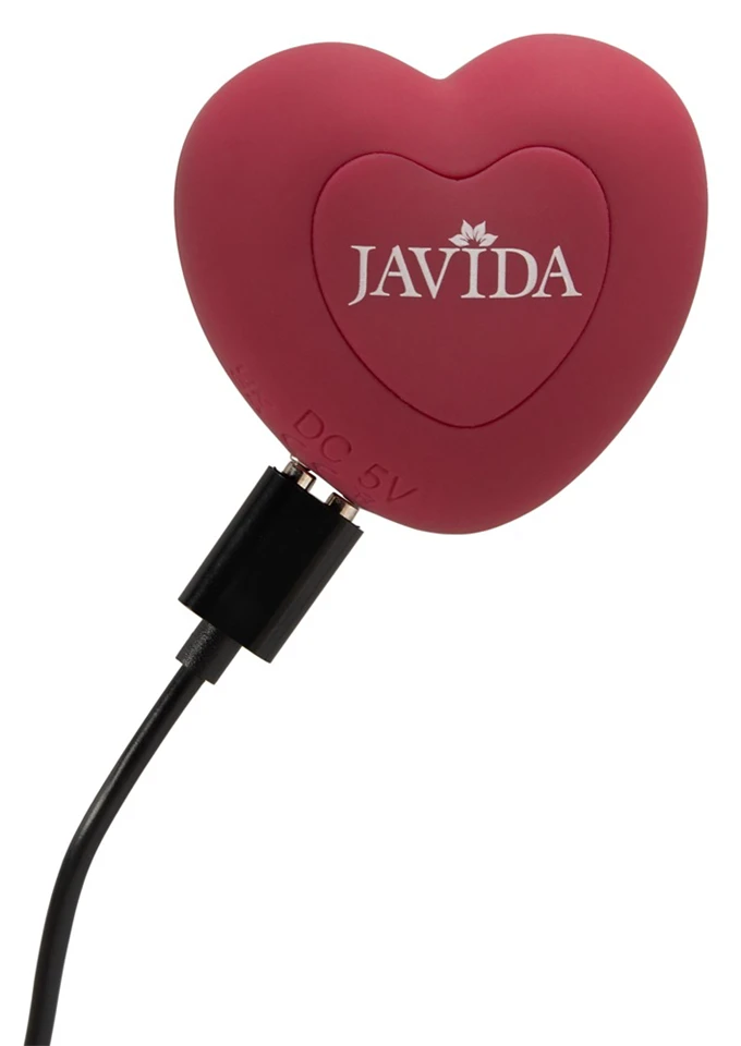 Javida - akkus, rádiós, csiklókaros forgó vibrátor (piros)