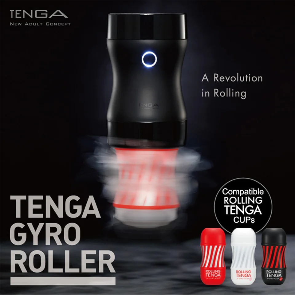 TENGA Rolling Gentle - forgó kézi maszturbátor