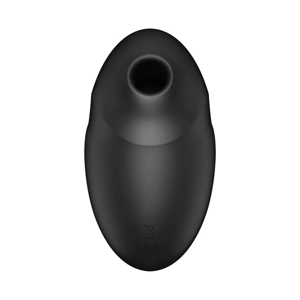 Satisfyer Vulva Lover 3 - akkus, léghullámos csiklóizgató vibrátor (fekete)