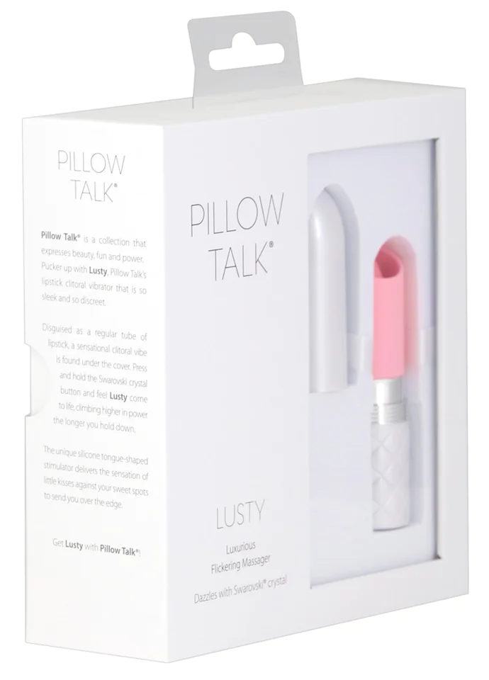Pillow Talk Lusty - akkus, nyelves rúdvibrátor (pink)