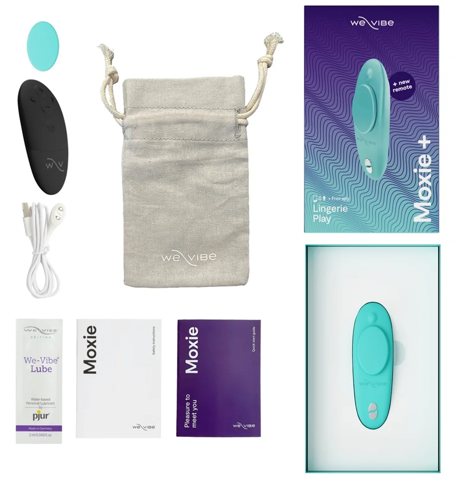 We-Vibe Moxie+ - akkus, rádiós, okos csiklóvibrátor (türkiz)