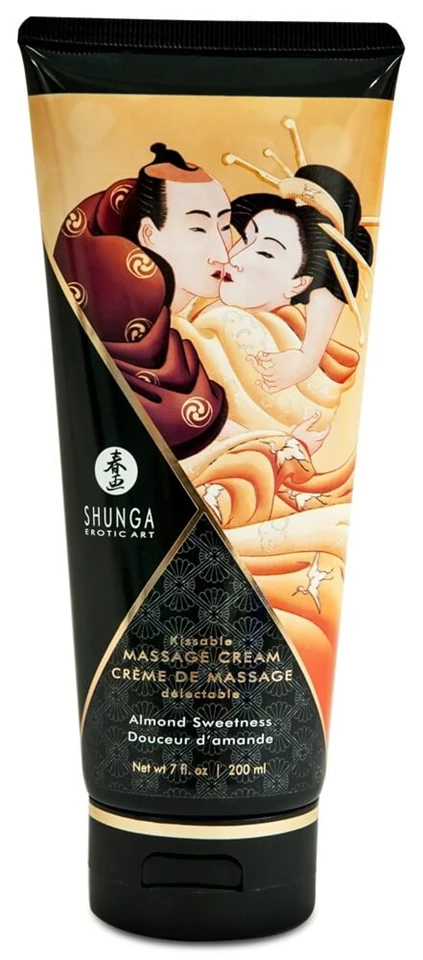 Shunga - masszázs krém - édes mandula