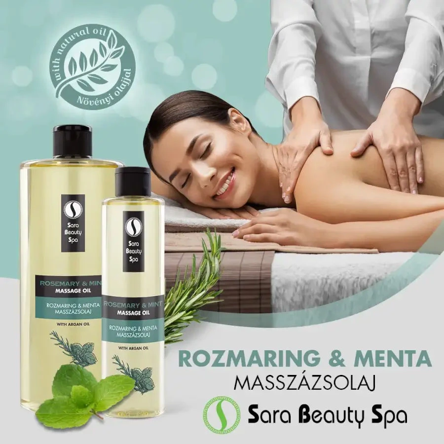 Borsmenta - rozmaring masszázsolaj - 250ml - Sara Beauty Spa