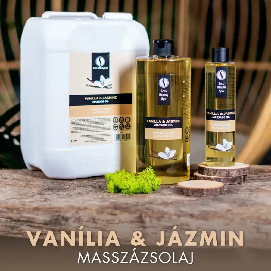 Vanília és Jázmin masszázsolaj - 5000ml - Sara Beauty Spa