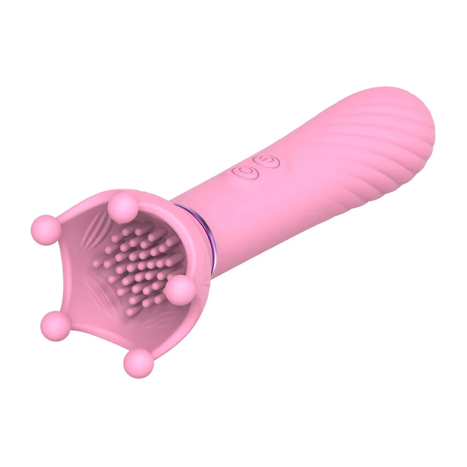 Sunfo - akkus, vízálló forgó vibrátor (pink)
