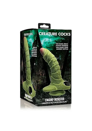 Creature Cocks - Mocsári szörny dildó (zöld)