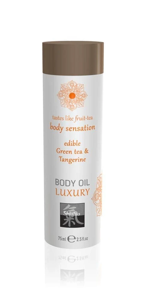 Luxury body oil edible - Green tea & Tangerine 75ml