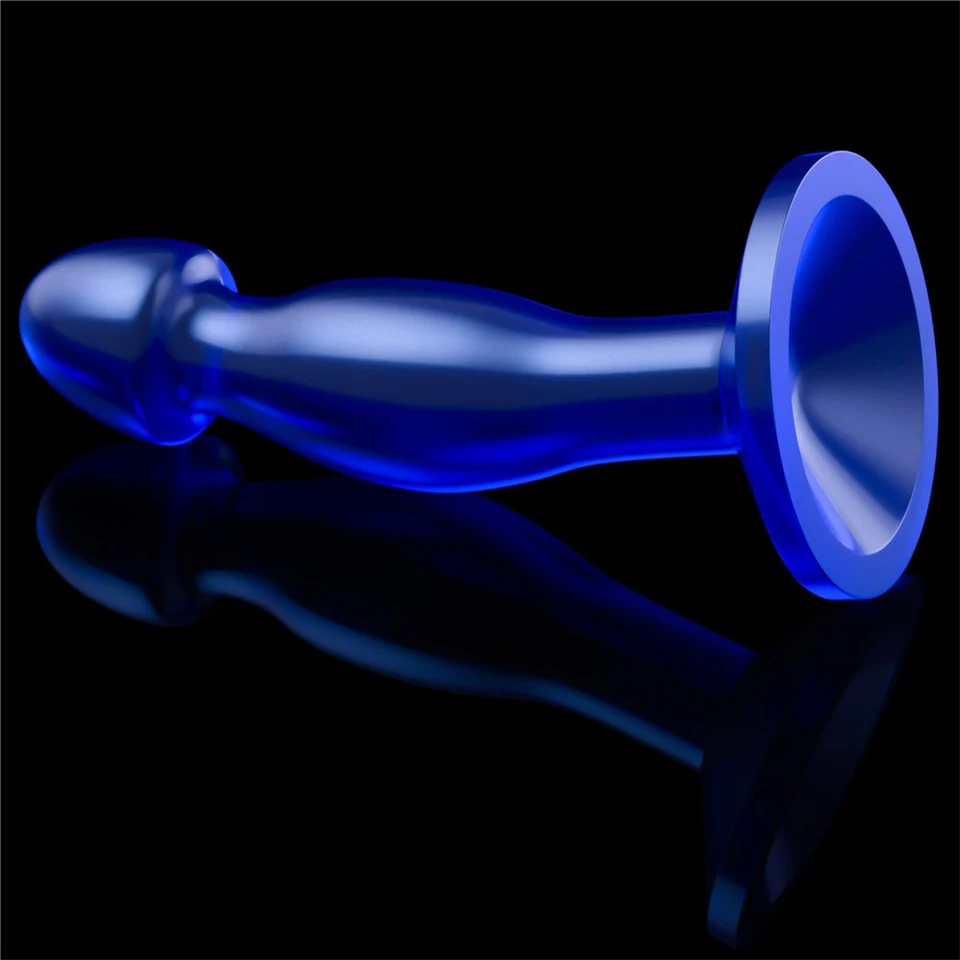 Flawless Clear Prostate Plug 6.5'' Blue
