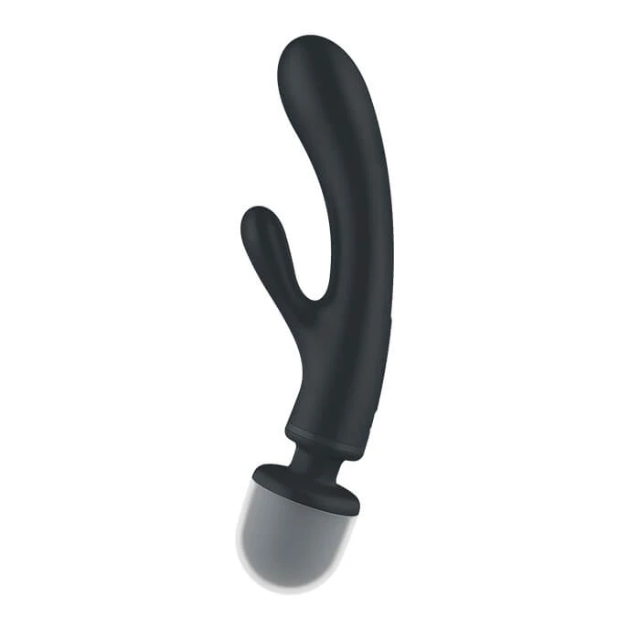 Satisfyer Triple Lover - G-pont és masszírozó vibrátor (ezüst)