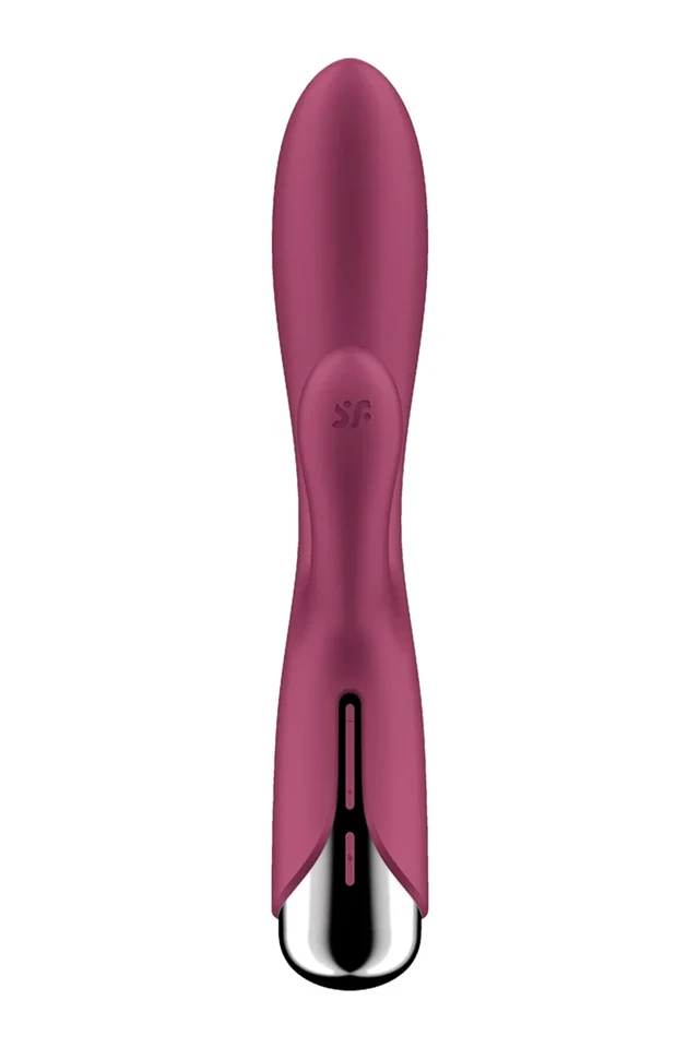 Satisfyer Spinning Rabbit 1 - forgó csiklókaros vibrátor (piros)