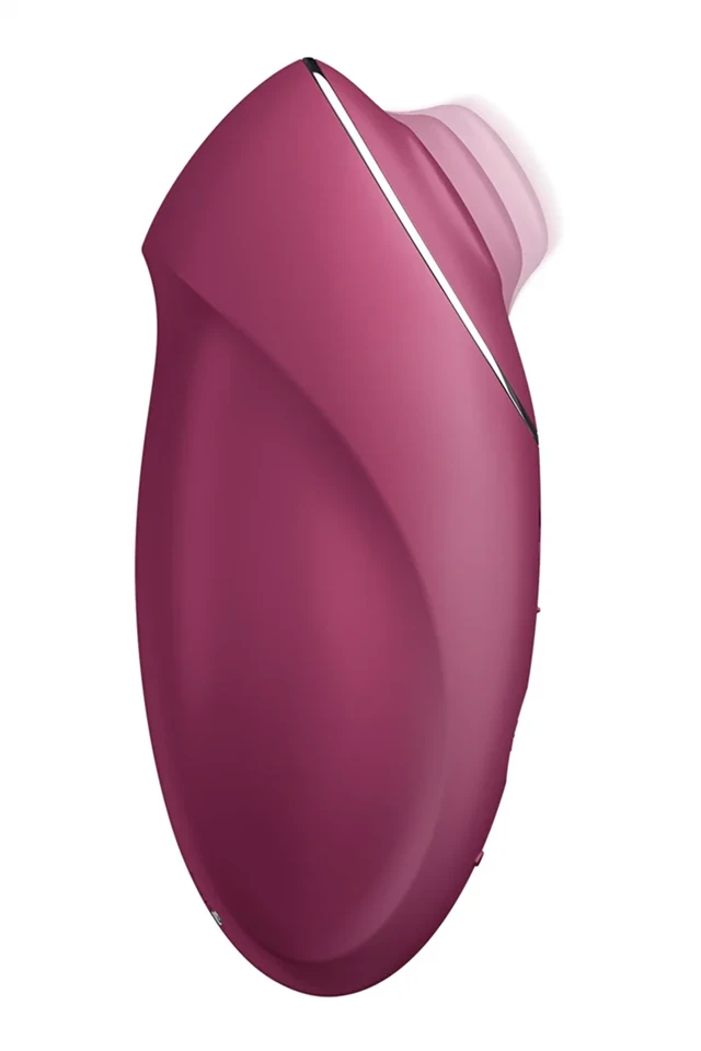 Satisfyer Tap & Climax 1 - 2in1 vibrátor és csiklóizgató (piros)