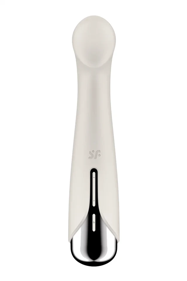 Satisfyer Spinning G-Spot 1 - forgó fejes G-pont vibrátor (bézs)