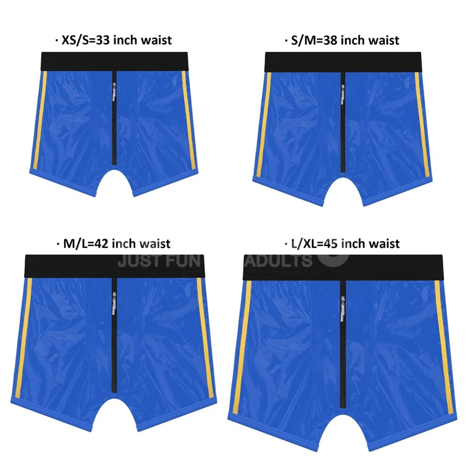 Chic Strap-On shorts L/XL (40 - 43 inch waist) Blue