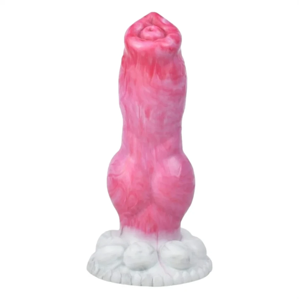 Animalorny Bulldog - kutya pénisz dildó - 17cm (pink)