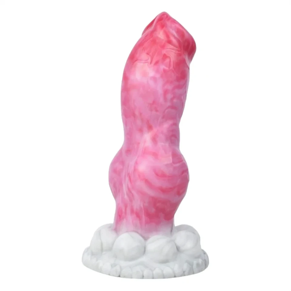 Animalorny Bulldog - kutya pénisz dildó - 17cm (pink)