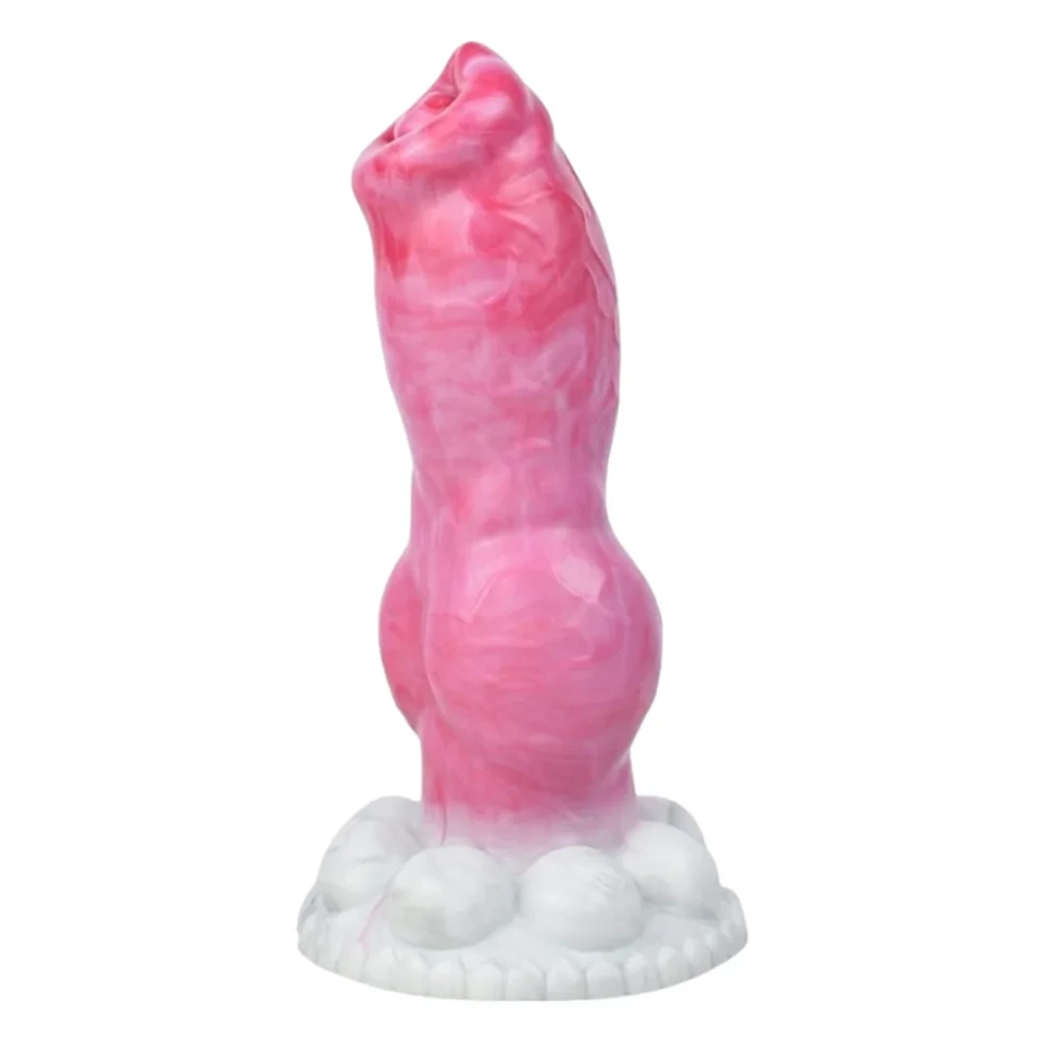 Animalorny Bulldog - kutya pénisz dildó - 17cm (pink)