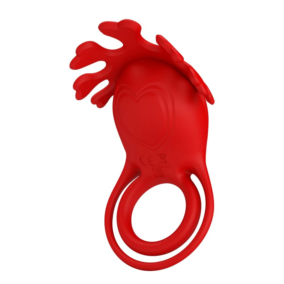 Pretty Love Vibrant Penis Ring Ruben Red