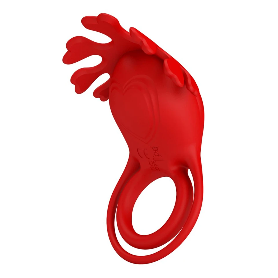 Pretty Love Vibrant Penis Ring Ruben Red