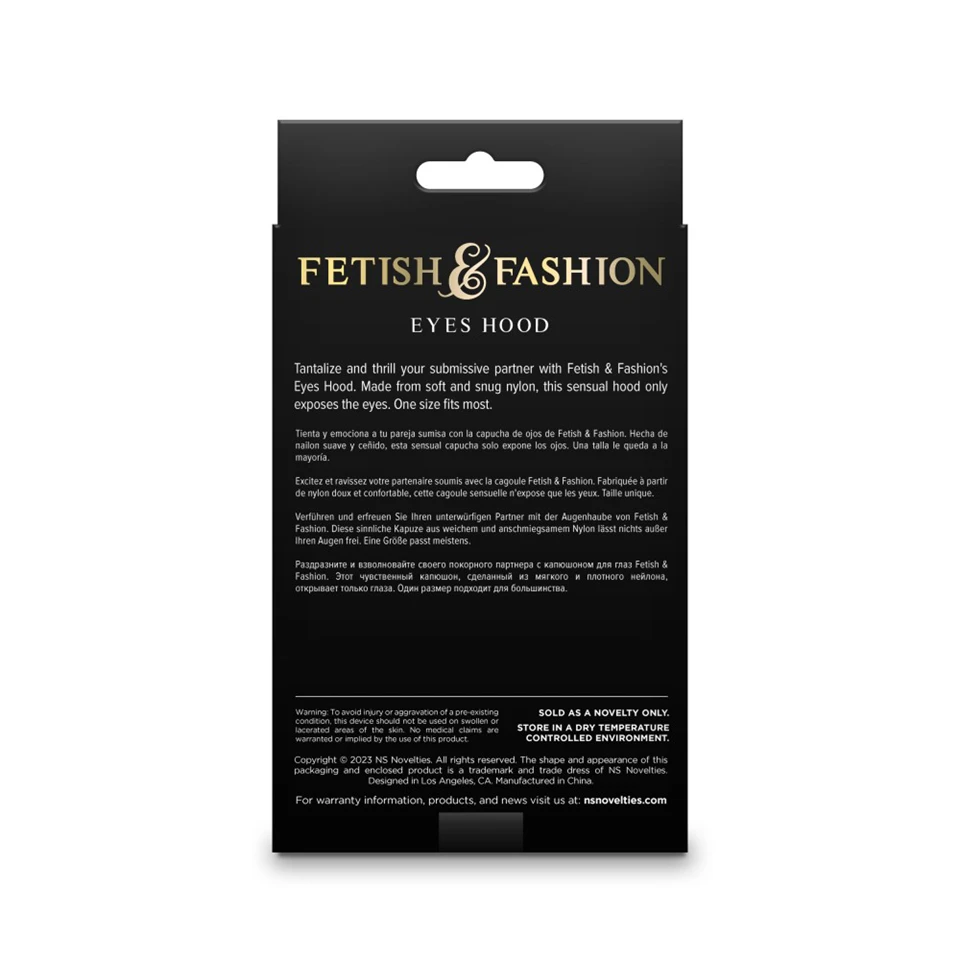 Fetish & Fashion - Eyes Hood - Black - Alternate Package