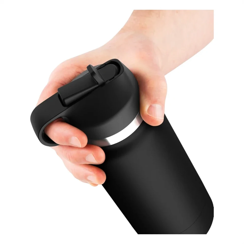 Fap Flask Thrill Seeker - maszturbátor kulacsban (fekete)