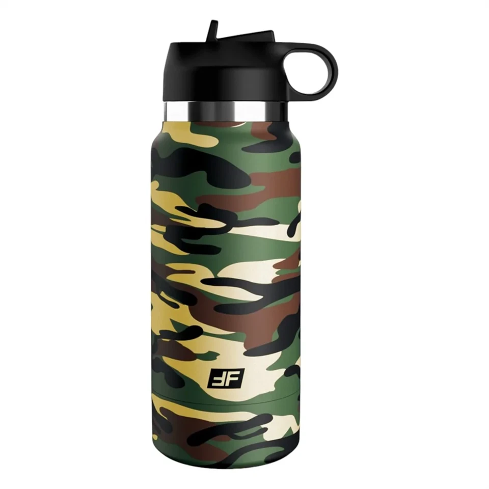 Fap Flask Happy Camper - maszturbátor kulacsban (zöld-fekete)