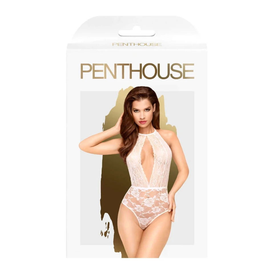 Penthouse Toxic Powder - nyakpántos body (fehér)