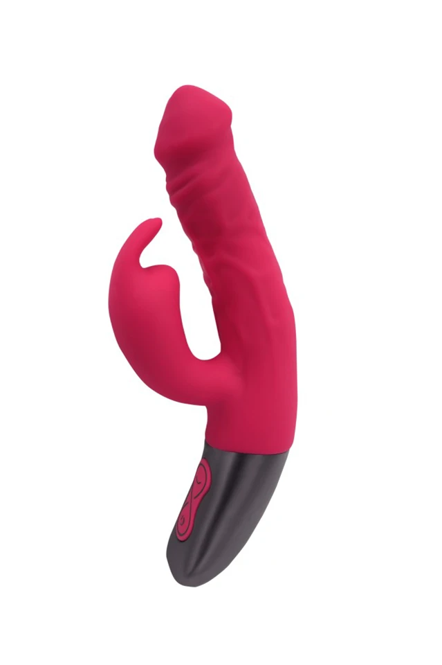 TITANZ 7" SILICONE RECHARGEABLE VIBRATOR IN PINK