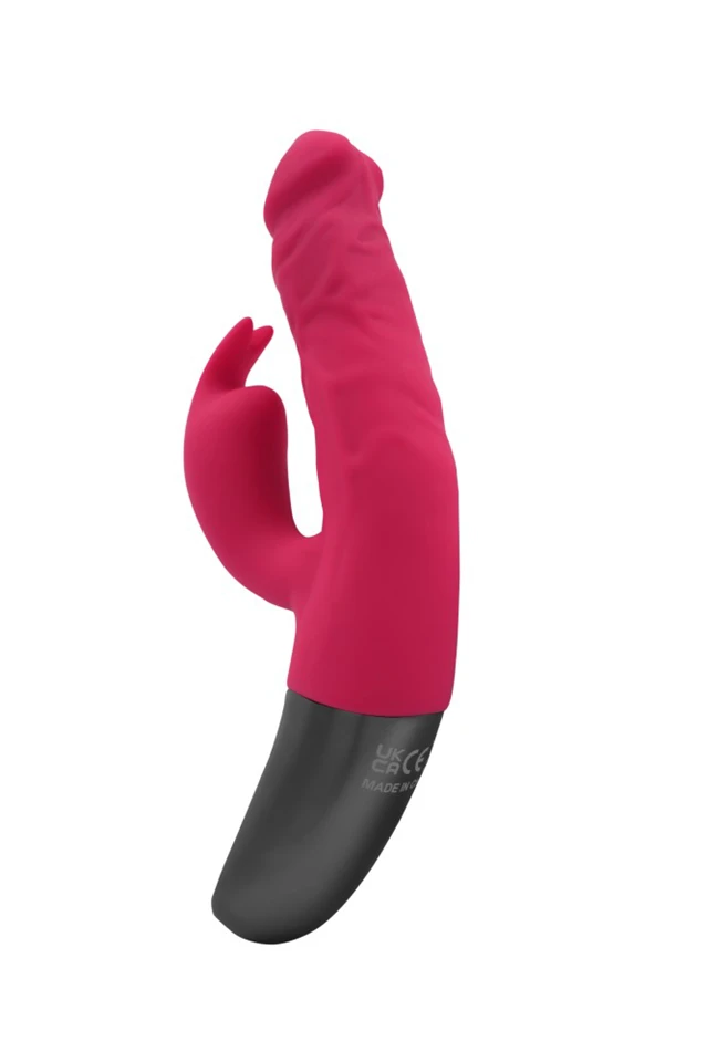 TITANZ 7" SILICONE RECHARGEABLE VIBRATOR IN PINK