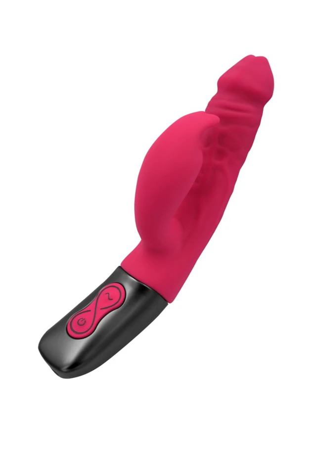 TITANZ 7" SILICONE RECHARGEABLE VIBRATOR IN PINK