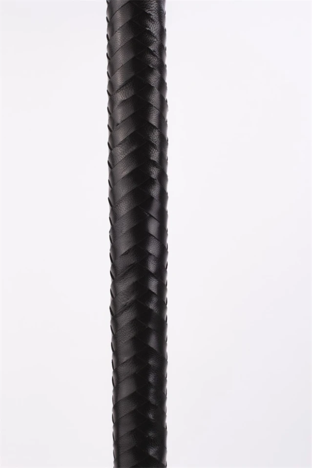 28" Kid Leather 9 Tails Flogger Black