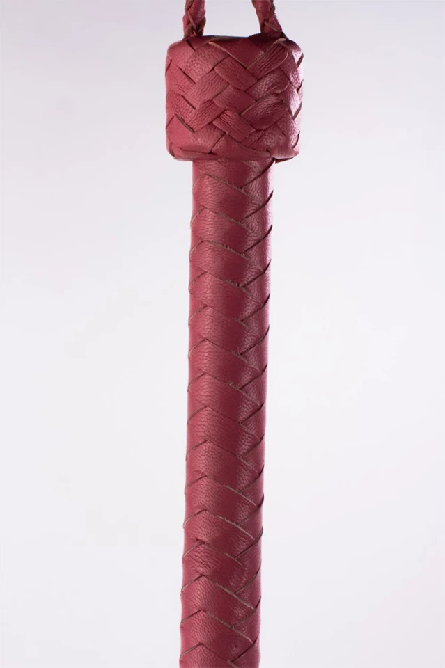 Kid Handle Kid Leather Braided Tails Pink