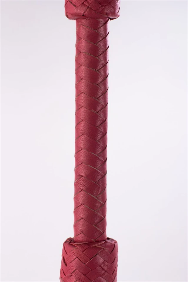 Kid Handle Kid Leather Braided Tails Pink