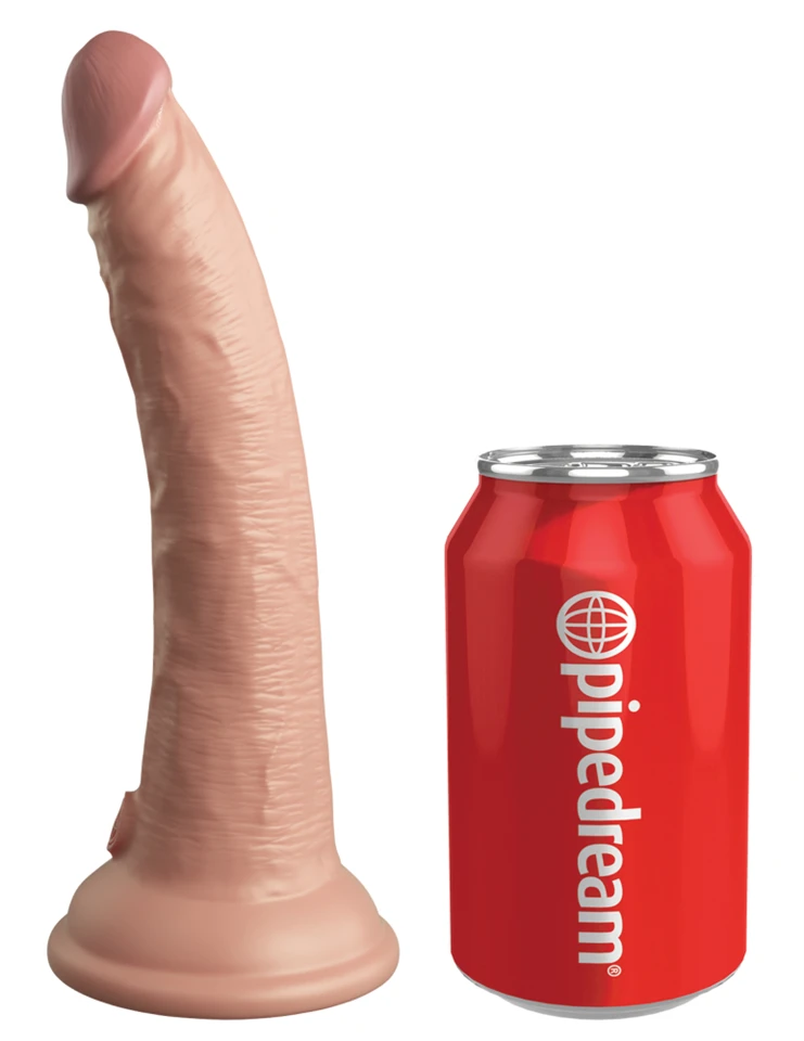 7" Dual Density Silicone Cock  Light