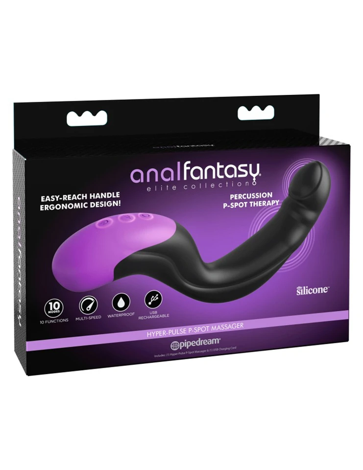 Hyper-Pulse P-Spot Massager Black/ Purple