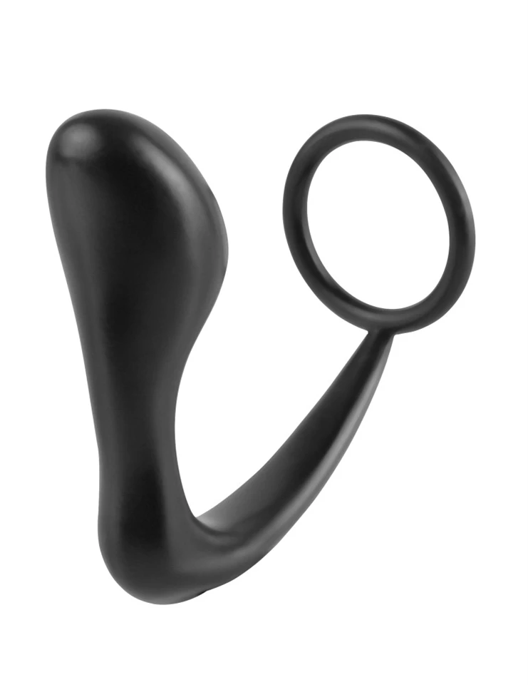 Ass-Gasm Cockring Plug  Black