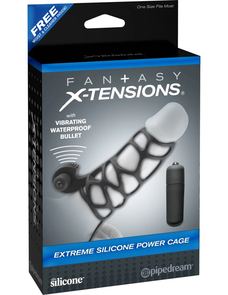 Extreme Silicone Power Cage  Black