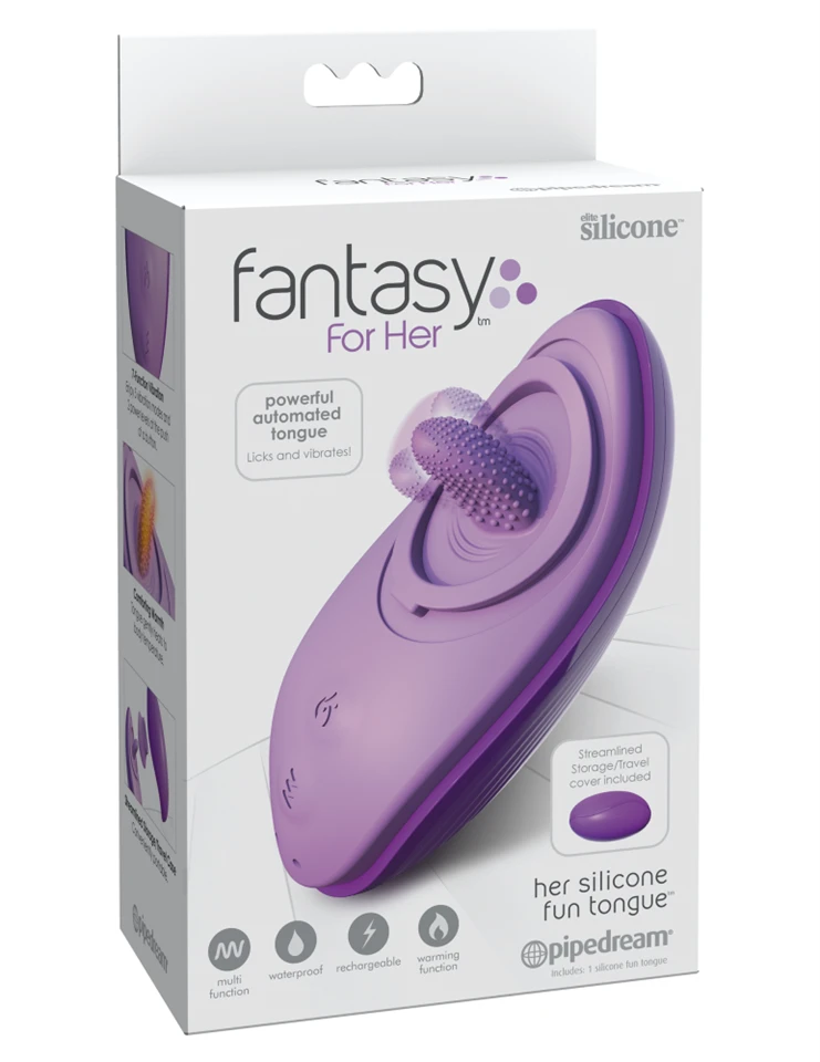 Her Silicone Fun Tongue  Purple