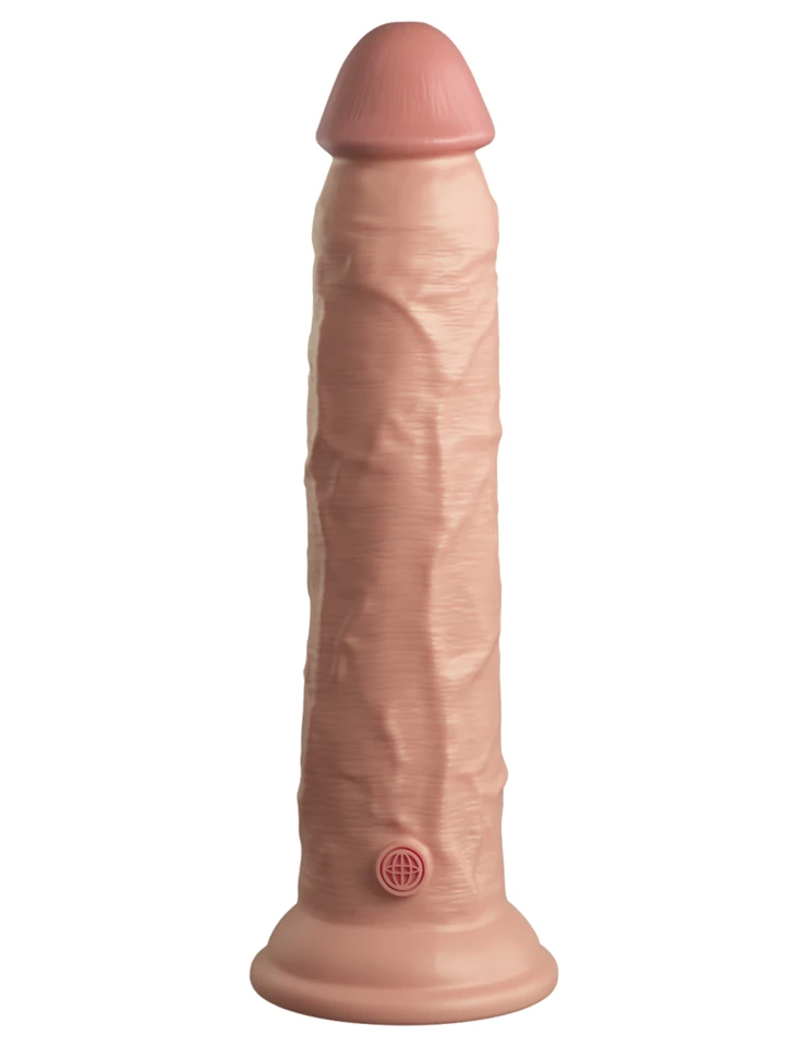 9" Dual Density Silicone Cock  Light