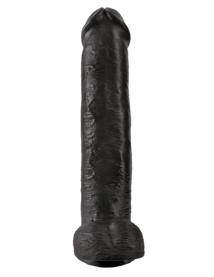 15" Cock with Balls  Black