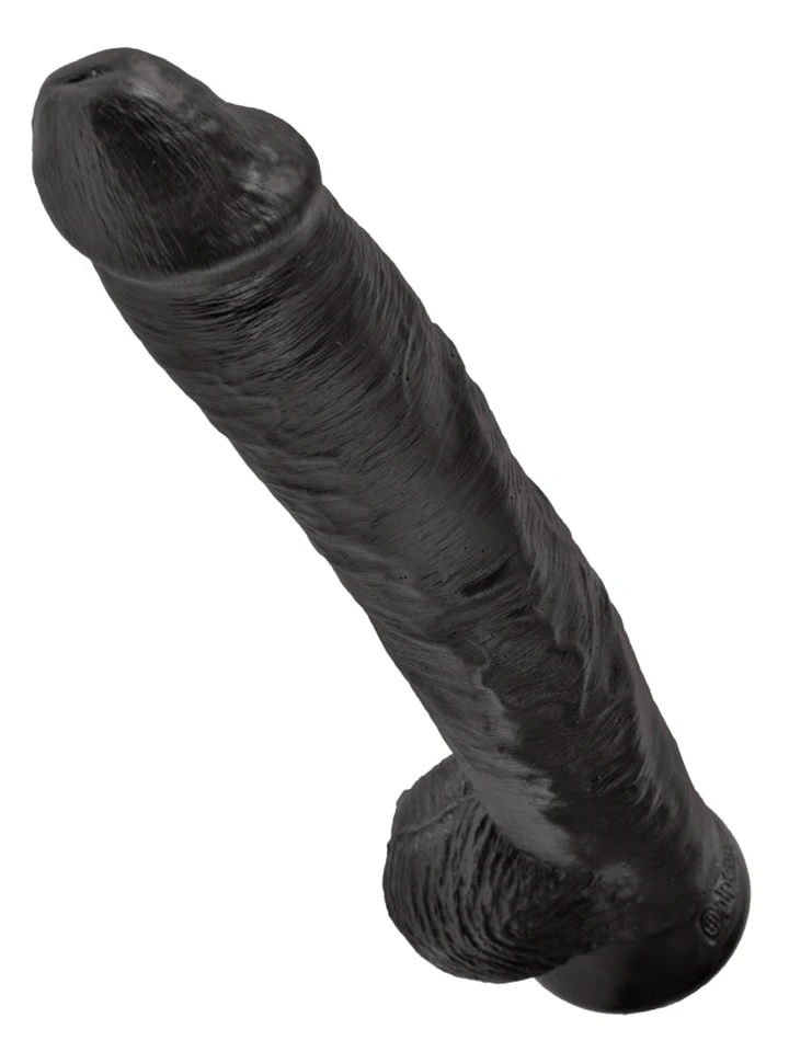 14" Cock with Balls  Black