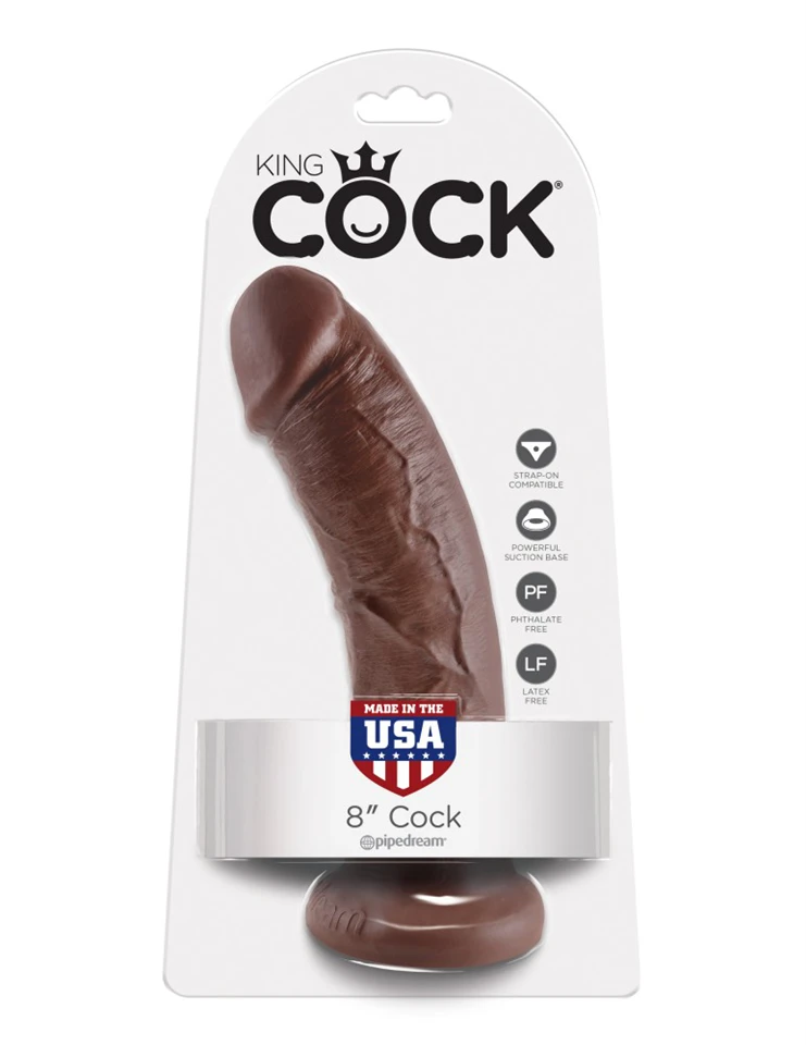 8" Cock  Brown