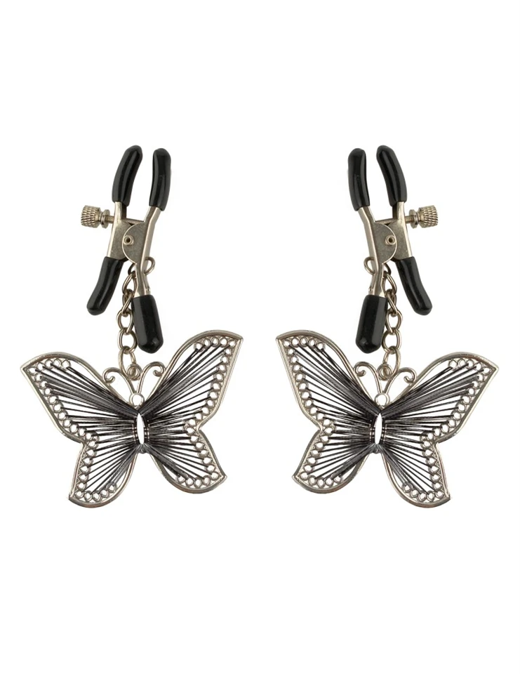 Butterfly Nipple Clamps  Silver