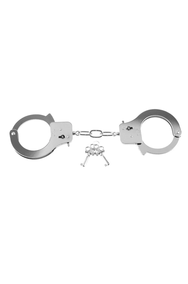 Designer Metal Handcuffs Silver