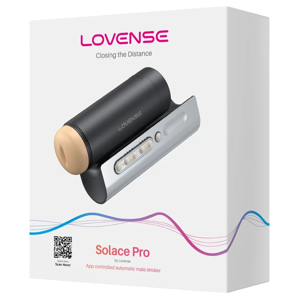 LOVENSE Solace Pro - okos, fel-le mozgó maszturbátor (fekete)