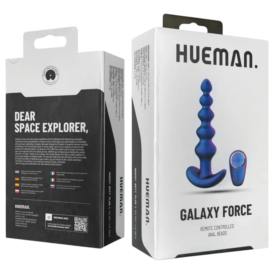 Hueman Galaxy Force - rádiós anál vibrátor (lila)