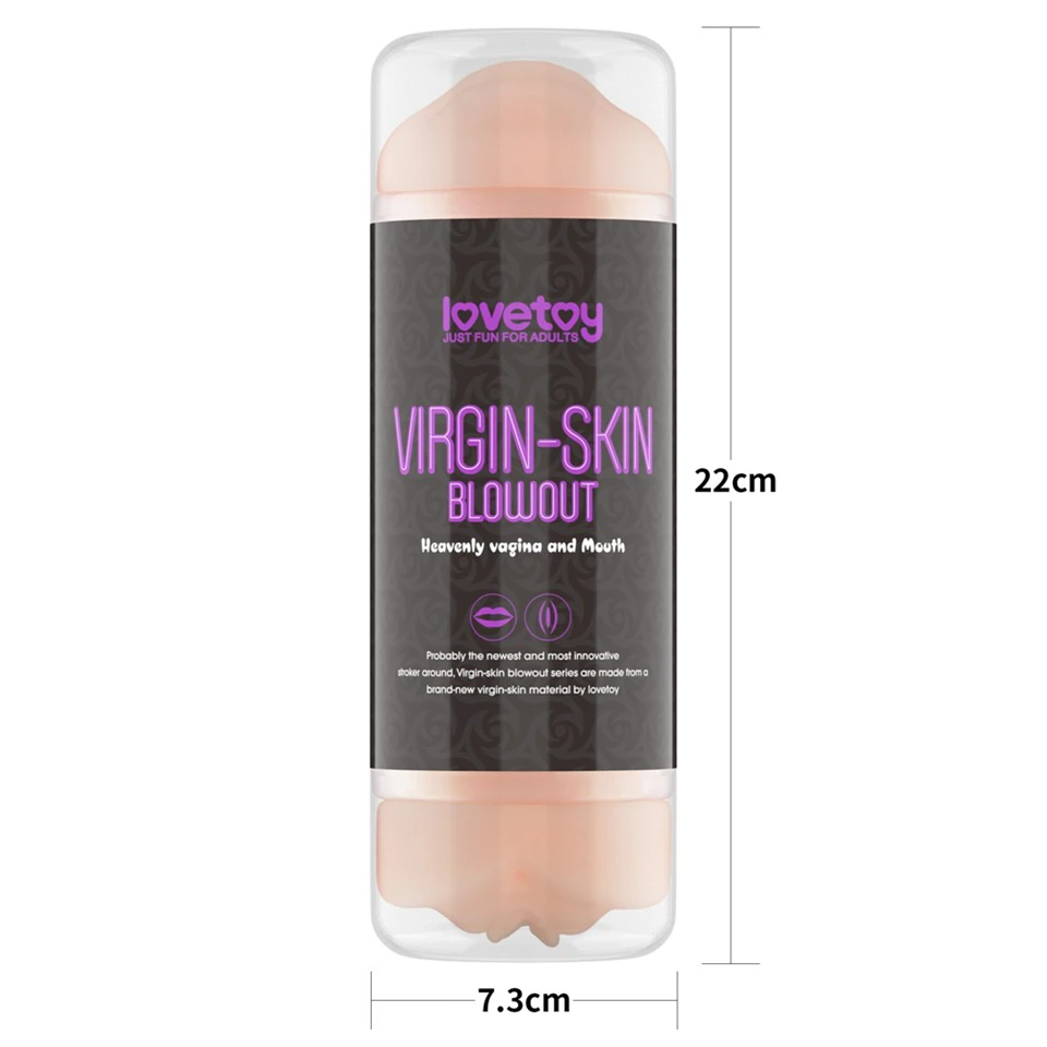 Virgin-skin Blowout Double Side Stroker Vagina and Mouth