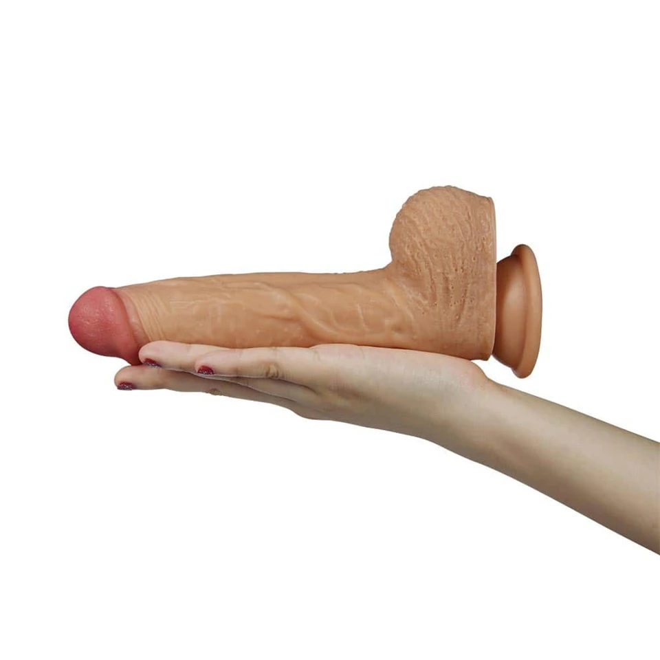 Dual layered Silicone Rotating Nature Cock Liam Flesh