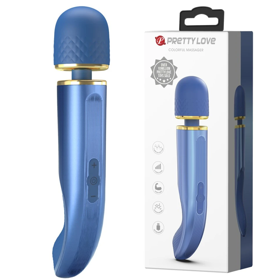 Pretty Love Colorful Massager Blue