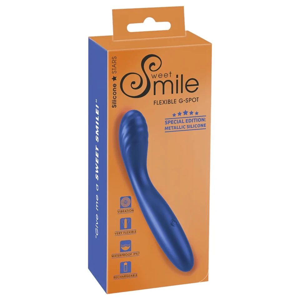 Smile - flexibilis G-pnt vibrátor (kék)